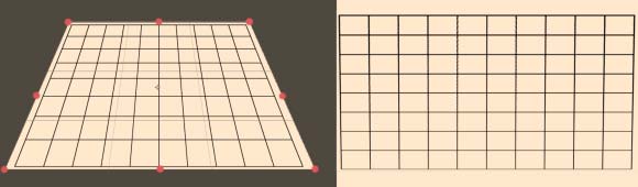 recadrage avec option perspective