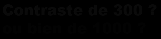 contr&ocirc;le de contraste &eacute;cran